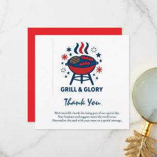 4th of July Thank You Card – Patriotic Appreciatio
