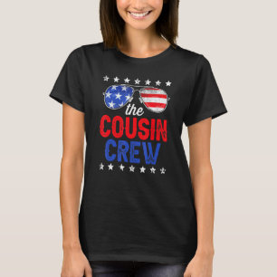 4th Of July The Cousin Crew American Flag Merica P T-Shirt