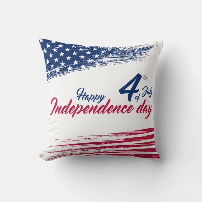 4th Of July Throw Pillow (Front)