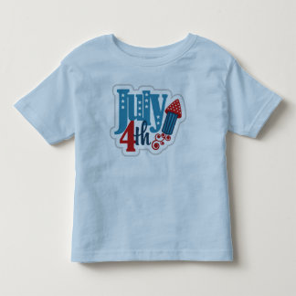 4th of July Toddler Light Blue T shirt
