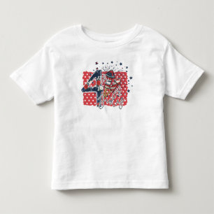 4th of July Toddlers White T shirt
