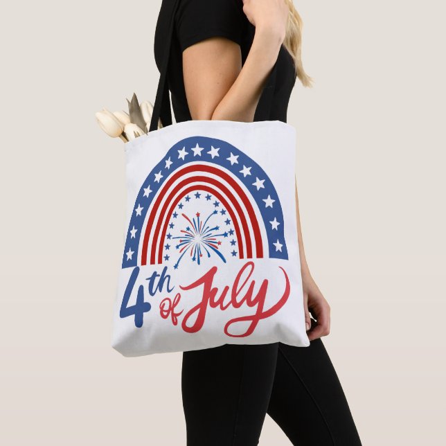 4th of July Tote Bag (Close Up)