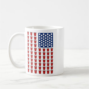 4th Of July Trendy Red Solo Cup Beer Pong Usa Flag