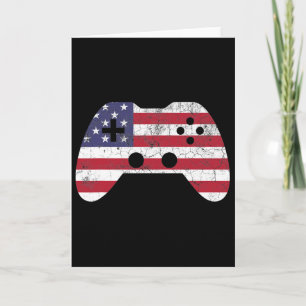 4th Of July Trendy Red Solo Cup Beer Pong Usa Flag Card