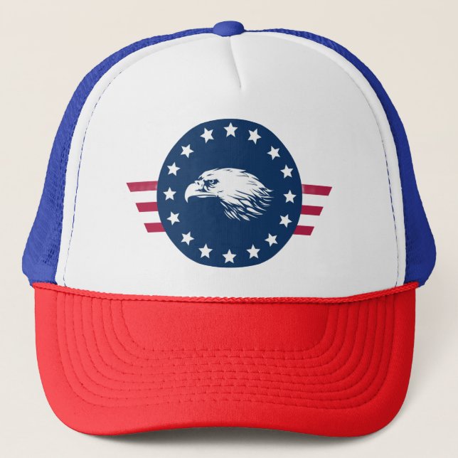 4th of july trucker hat (Front)