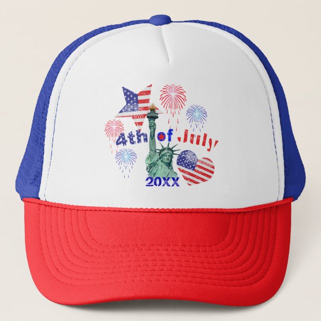 4th of July Trucker Hat (Front)