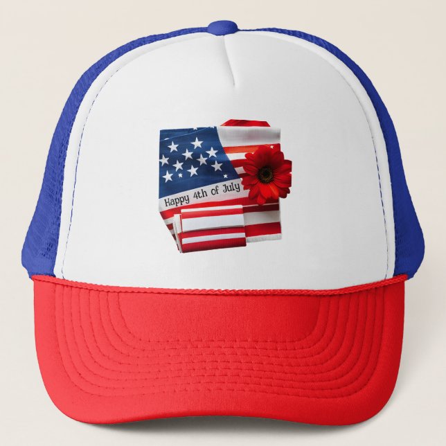 4th of July  Trucker Hat (Front)