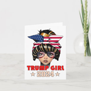 4th Of July Trump 45 47 Trump Girl  Card