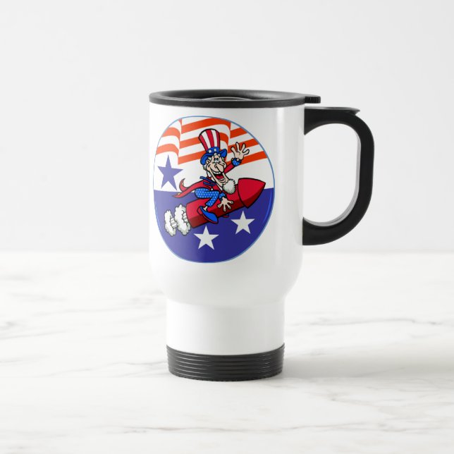 4th Of July Uncle Sam Mug (Right)
