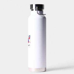 4th of July Unicorn Top Funny Cute Patriotic Women Water Bottle