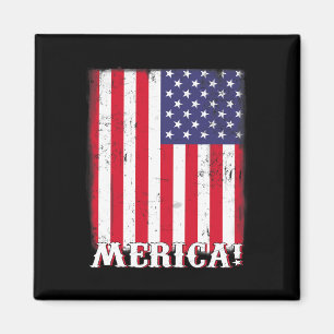 4th Of July US American Flag Patriotic Magnet