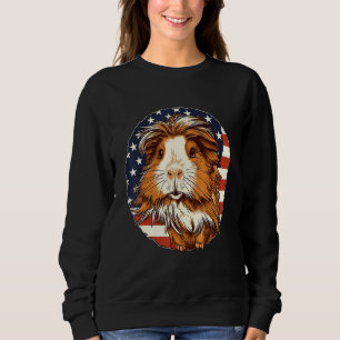 4th Of July US Flag Guinea Pig Sweatshirt