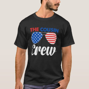 4th Of July Us Flag Popsicl The Cousin Crew T-Shirt