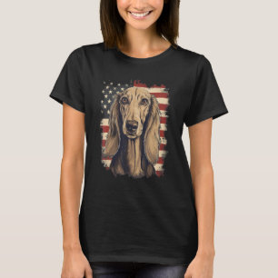 4th Of July US Flag Saluki Dog 1 T-Shirt