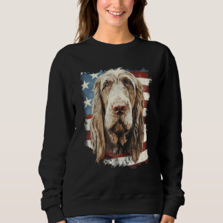 4th Of July US Flag Spinone Italiano Dog Sweatshirt