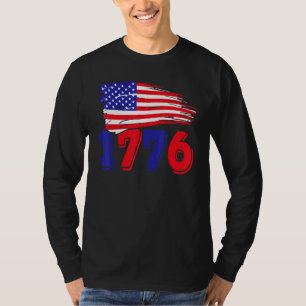 4th Of July USA American Flag 1776 Patriotic Men T-Shirt