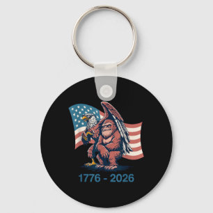 4th of July USA Anniversary 1776-2026 Eagle Key Ring