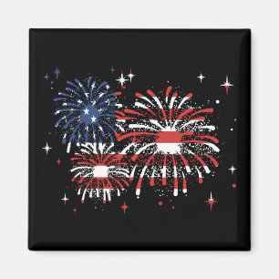 4th Of July USA Fireworks Magnet