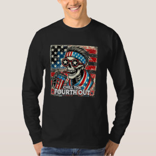 4th of july USA Flag Chill The Fourth out T-Shirt