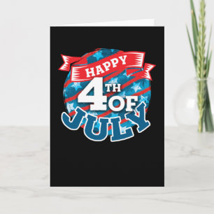 4th of July - USA flag Color Card