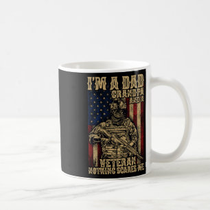 4th Of July Usa Flag I'm A Dad Grandpa And A Veter Coffee Mug