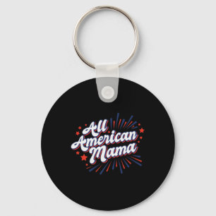 4th Of July Usa Independence Day - All American Ma Key Ring