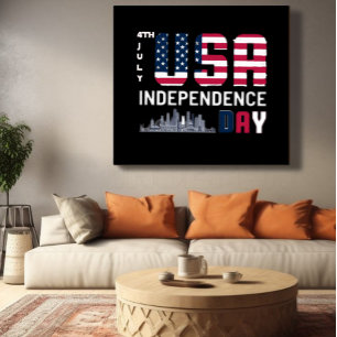 4th of July - USA Independence Day design Poster