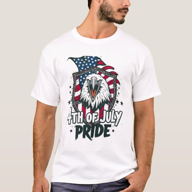 4th of July USA Pride T-shirt (Front)
