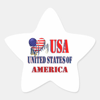 4th of July USA T-Shirt Classic Round Sticker