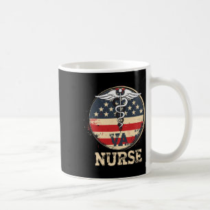 4th Of July Va Nurse Flag Wings Appreciation Nurse Coffee Mug