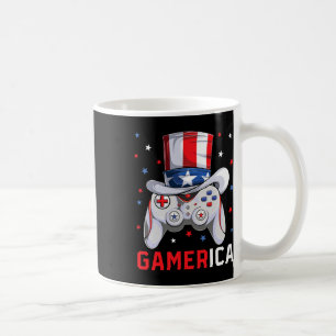 4th Of July Video Game American Flag Uncle Sam Gam Coffee Mug