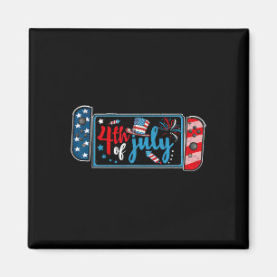 4th Of July Video Game American Gamer Kids Boys Me Magnet