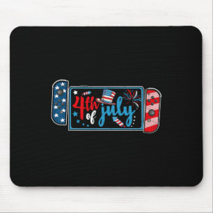 4th Of July Video Game American Gamer Kids Boys Me Mouse Pad