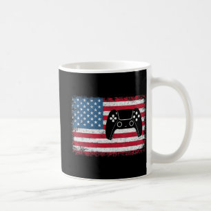 4th Of July Video Game Gamer Kids Boys Men USA Coffee Mug