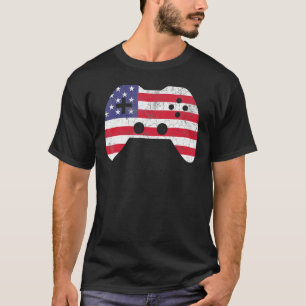4th Of July Video Game Gamer Kids Boys Men Usa T-Shirt