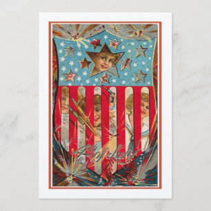 4th of July - Vintage Art Card