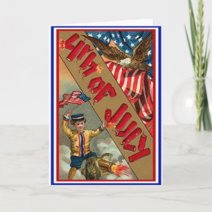 4th of July - Vintage Art Card