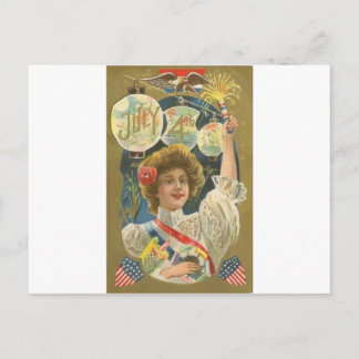 4th of July Vintage Postcard