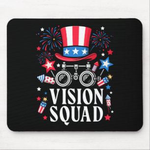 4th Of July Vision Squad Optometry Optician Optome Mouse Pad