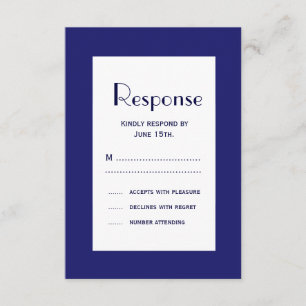 4th of July Wedding RSVP 2 Card
