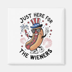 4th Of July Wieners USA American flag Patriotic Magnet