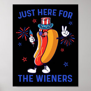 4th Of July Wieners Usa American Flag Patriotic Me Poster