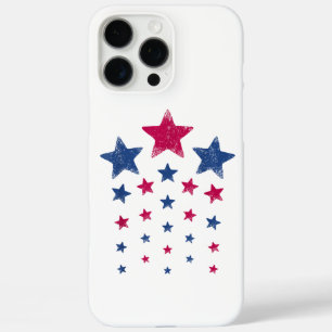 4th of July Women Men Kids Cute USA Patriotic Star iPhone 16 Pro Max Case