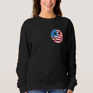 4th Of July Women Men Party In Usa Smile Face 2 Si Sweatshirt