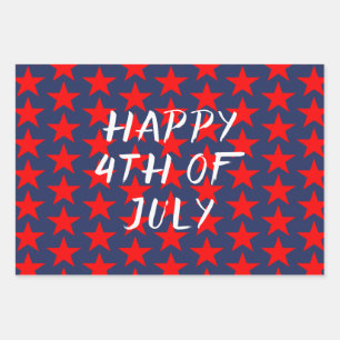 4th of July Wrapping Paper Sheet