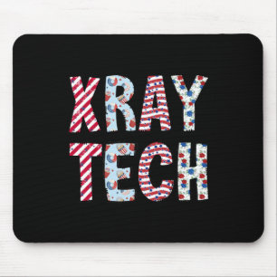 4th Of July X-ray Tech Independence Day American F Mouse Pad