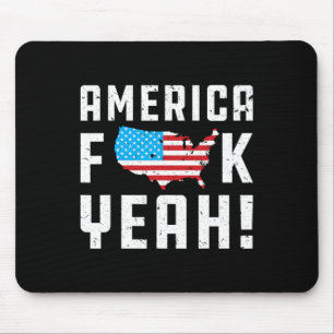 4th Ofjuly America Yeah Funny Gift Mouse Pad