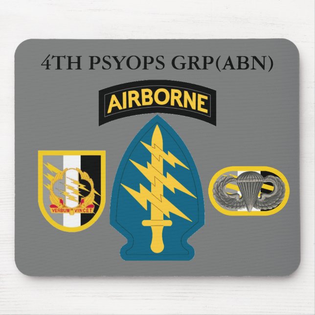 4TH PSYOPS GROUP(ABN)  MOUSE PAD (Front)