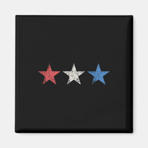 4th Red White Blue Stars Cute Usa Patriotic Americ Magnet