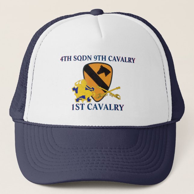 4TH SQUADRON 9TH CAVALRY 1ST CAVALRY HAT (Front)